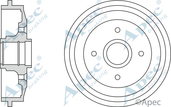 APEC BRAKING stabdžių būgnas DRM9922